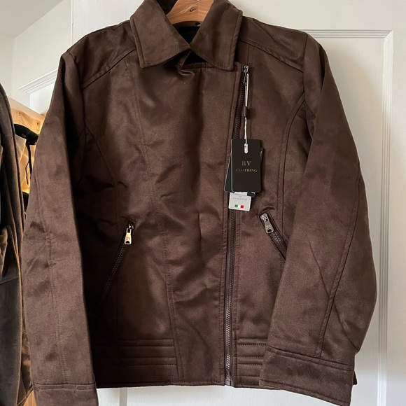 Women’s calfskin suede jacket from Italy, brand new with tags - Picture 3 of 4